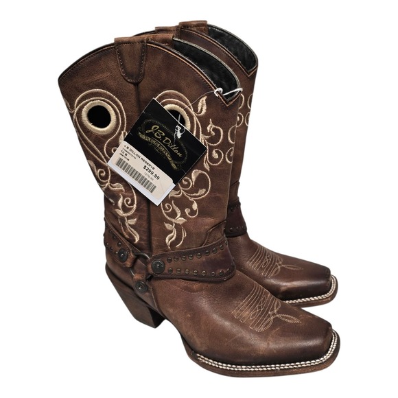 J.B. Dillon Shoes - NWT J.B. Dillon Reserve Women's Size 10 B Brown Western Boots NEW TAGS
